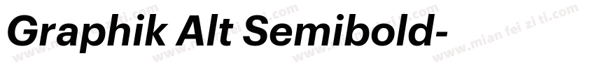 Graphik Alt Semibold字体转换